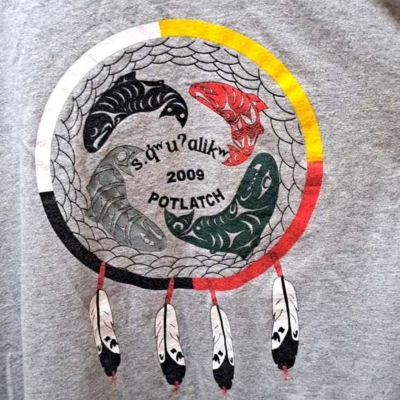 Muckleshoot Potlatch 2009 long-sleeved shirt 4XLT - Picture 3 of 4